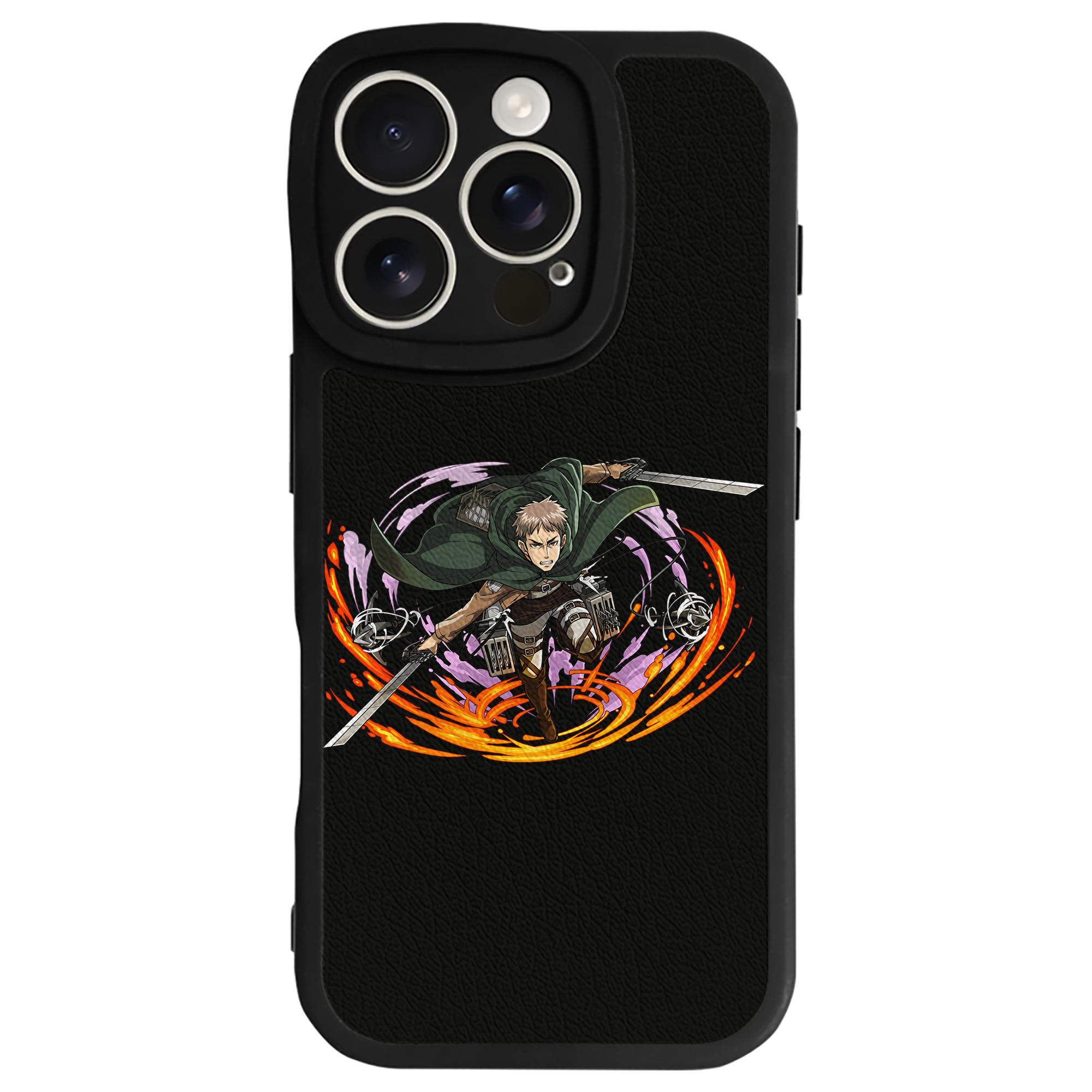 （画像用） 進撃の巨人 ジャン・キルシュタイン Attack on Titan Jean Kirstein 【iPhone 16シリーズ対応】シリコンスマホケース（レザー調） 材質：シリコン
